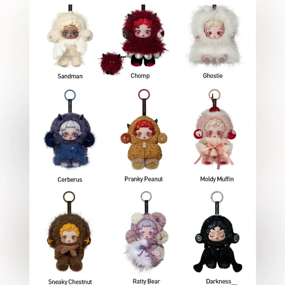 SANDMAN - SKULLPANDA You Found Me! Vinyl Push Doll Pendant Key Chain - Picture 10 of 10